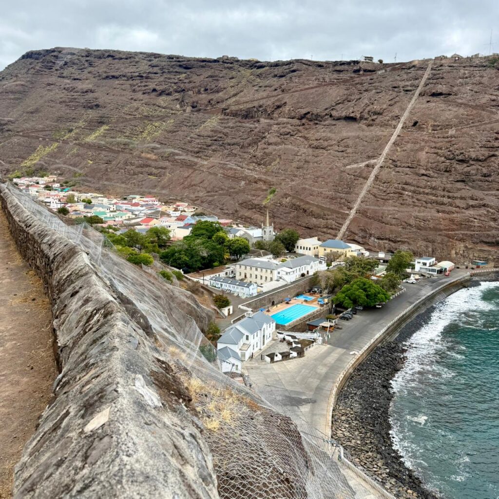 Saint Helena: A Gem in the South Atlantic 2 Jamestown from above. The capital of Saint Helena runs long and narrow inland from the ocean.